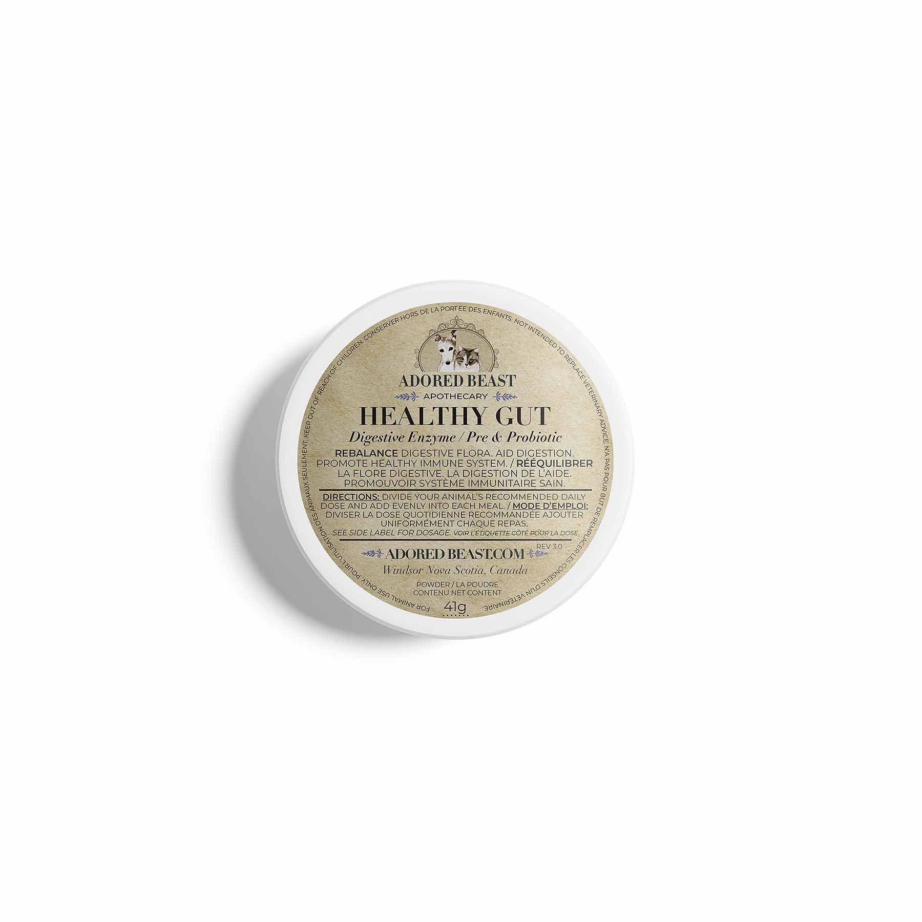 Healthy Gut (Digestive Enzymes + Pre & Probiotic, 41g) | Adored Beast Apothecary