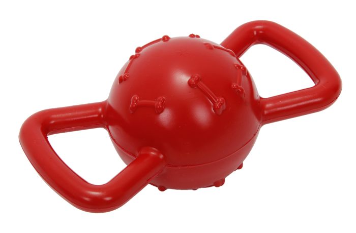 Red Rubber Ball With Handles | Bud'Z