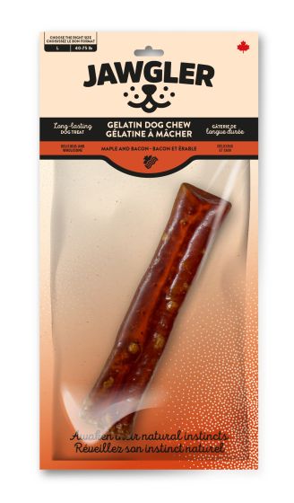 Gelatin Dog Chew (Maple & Bacon Flavour, Large) | Jawgler
