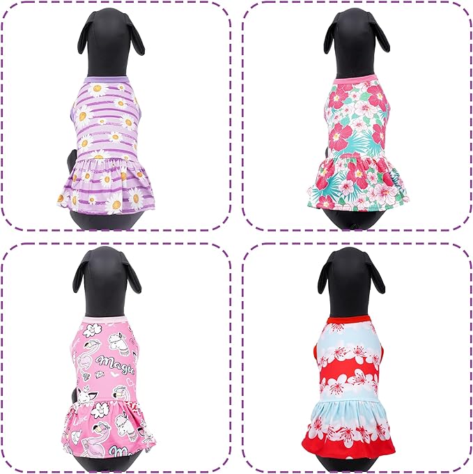 T-Shirt Dog Dress (Small Back Length: 12") | JpGdn