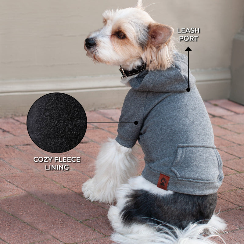 Brentwood Dog Hoodie (Grey) | Shedrow K9