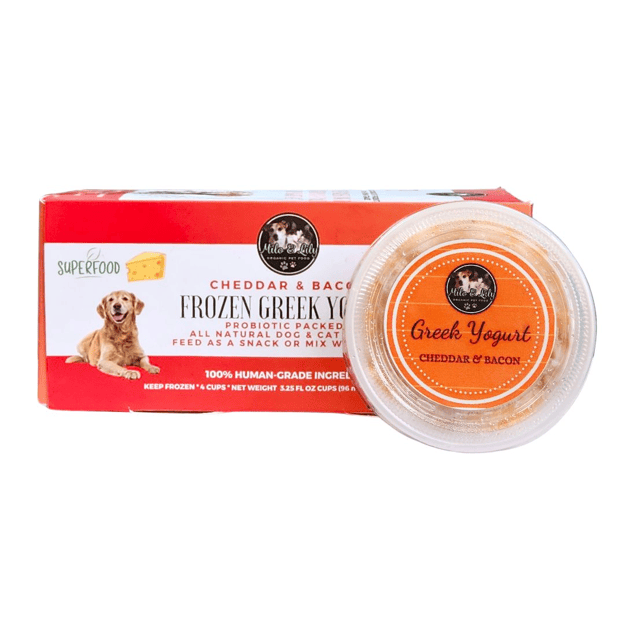 Frozen Greek Yogurt Cup (Cheddar & Bacon, 384ml) | Milo & Lily