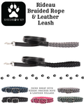 Rideau Braided Rope & Leather Leash (Large) | Shedrow K9