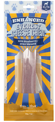 Enhanced Everest Cheese Chew (XL, Blueberry) | This&That