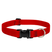 Basics Solid Dog Collar (Red, 8"-12") | Lupine
