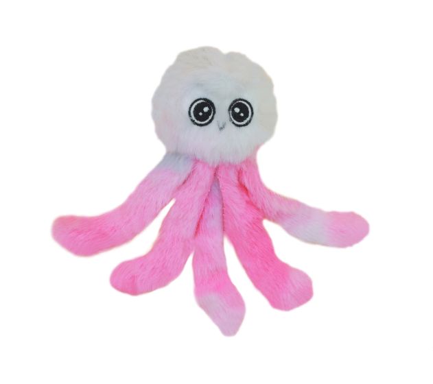 Octopus Catnip Toy (Pink & White) | Bud'Z