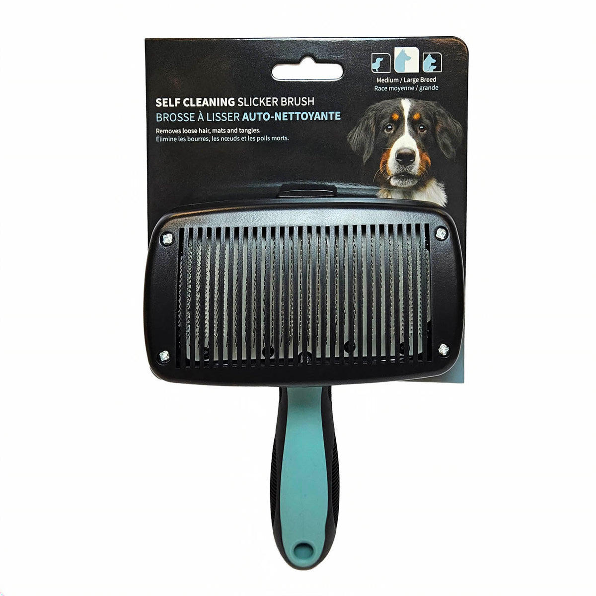 Self Cleaning Slicker Brush (Medium/Large) | Sunny & Luna