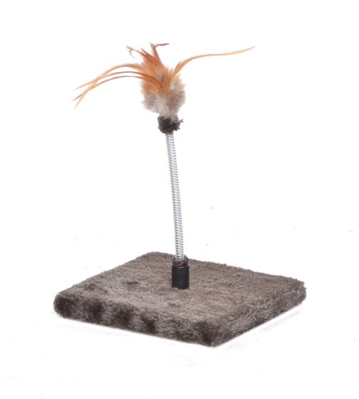 Pipo Mini Play Station Feather & Spring Cat Toy | Bud'Z