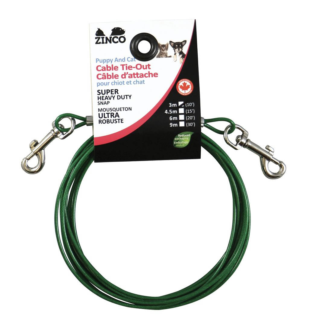 Tie Out Cable (Puppy & Cat) | Zinco