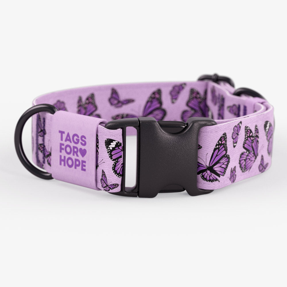 Lilac Butterfly Collar | Tags For Hope