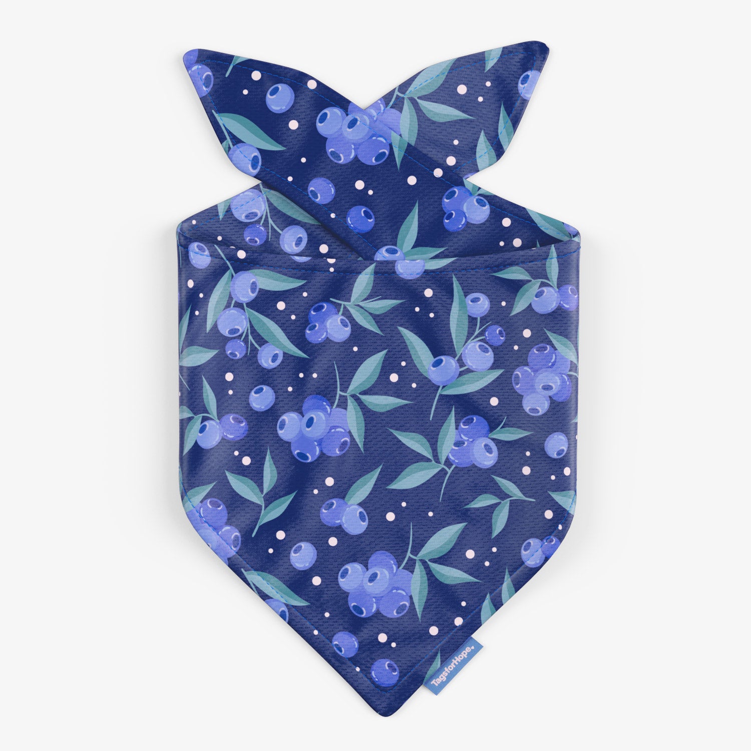 Blueberry Breeze Bandana (Reversible) | Tags For Hope