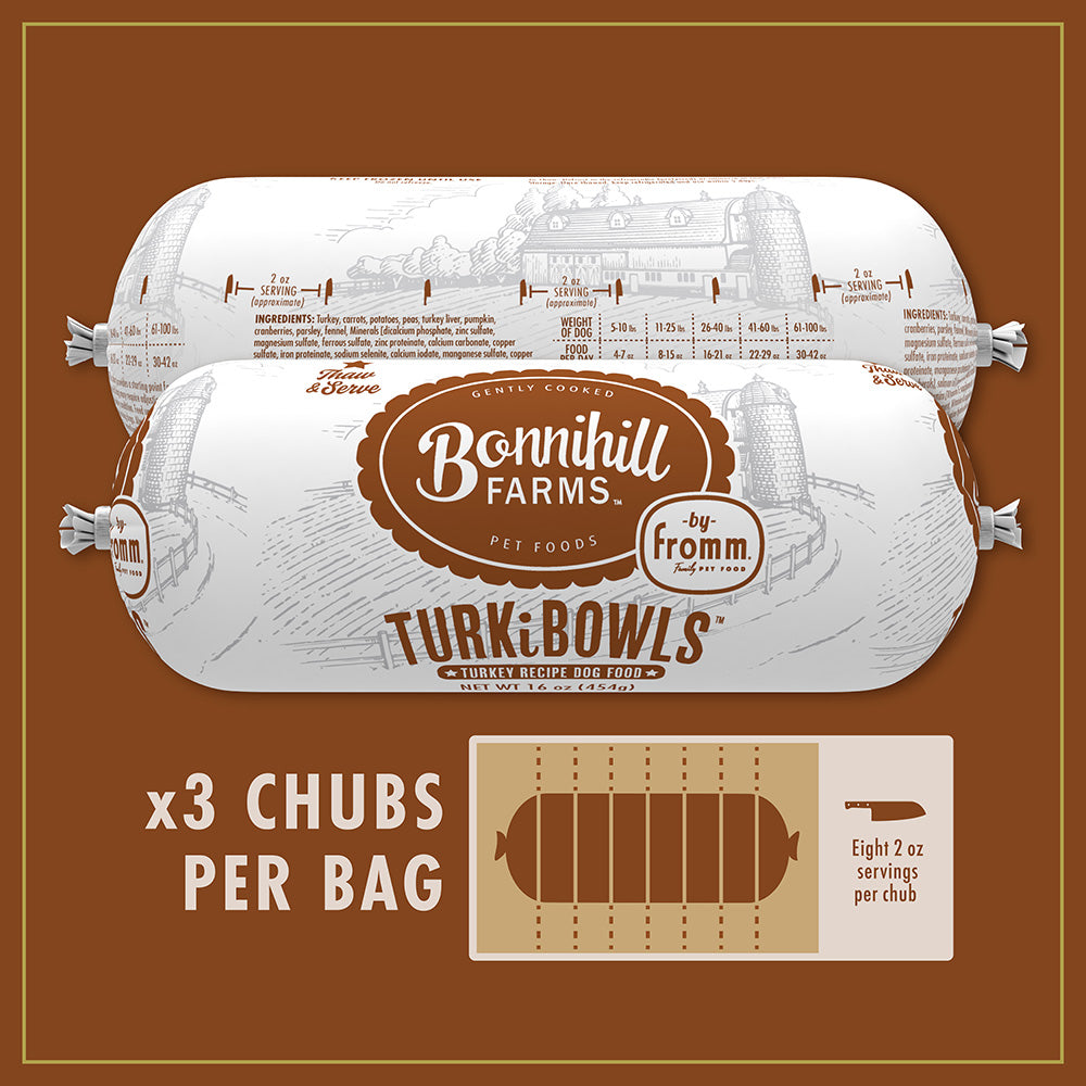 Bonnihill Farms Frozen TurkiBowls (3pk) | Fromm