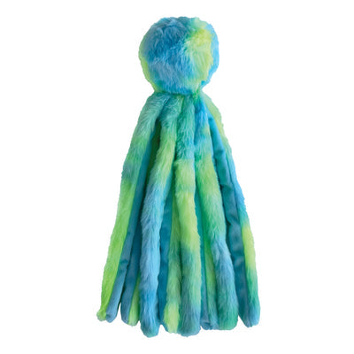 Fuzzy Wuzzy Octopus Toy (Small, Blue Tie-Dye) | FouFou Dog