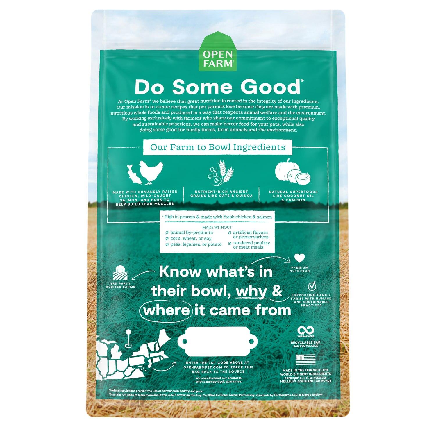 Chicken, Salmon & Ancient Grains Puppy Food (22lb)  | Open Farm