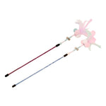 Cotton Candy Double PomPom Cat Wand | Bud'Z