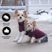 Brentwood Cable Knit Sweater (Skipper Blue) | Shedrow K9