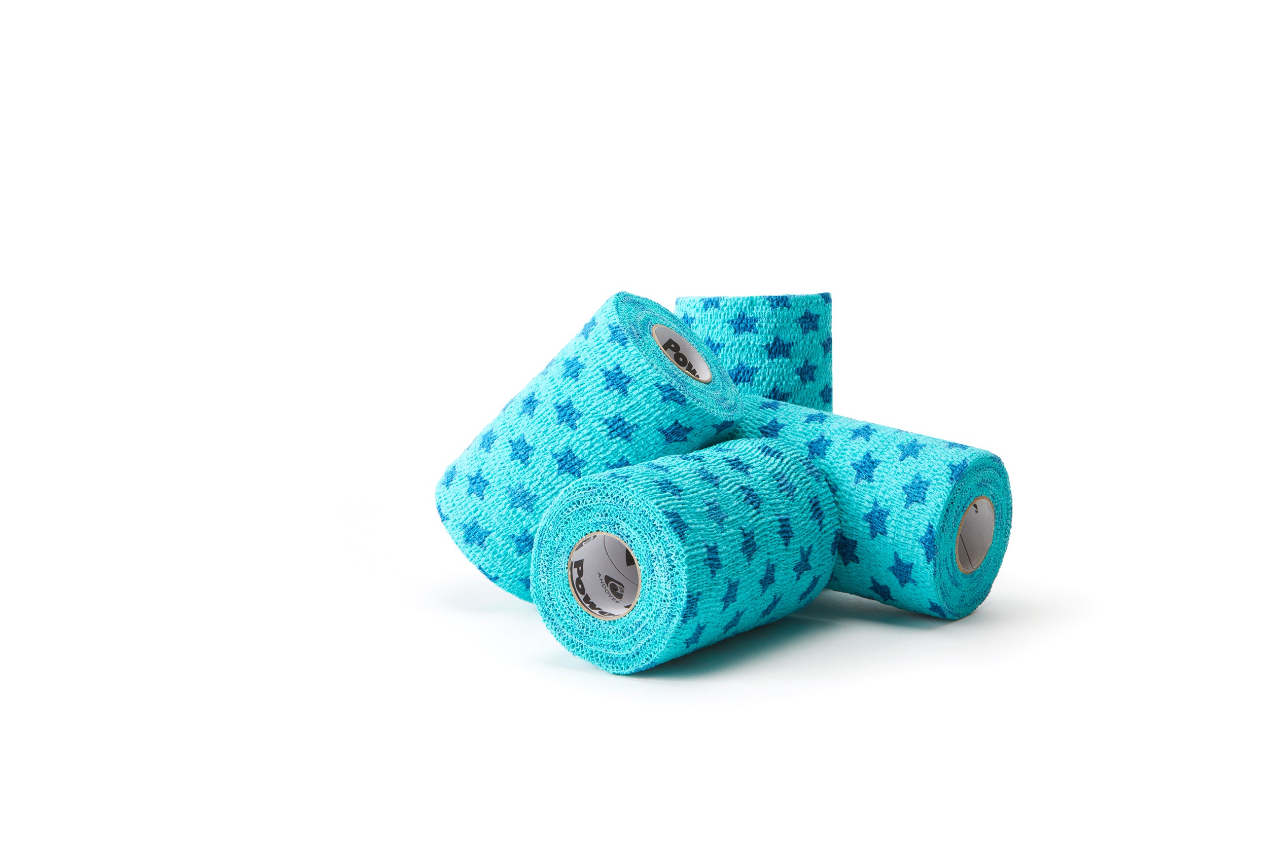 PowerFlex Cohesive Bandage (Teal Stars, 4" x 5 yards) | Andover