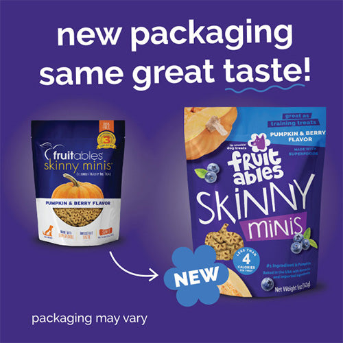 Skinny Mini Dog Treats (Pumpkin & Blueberry, 12oz) | Fruitables