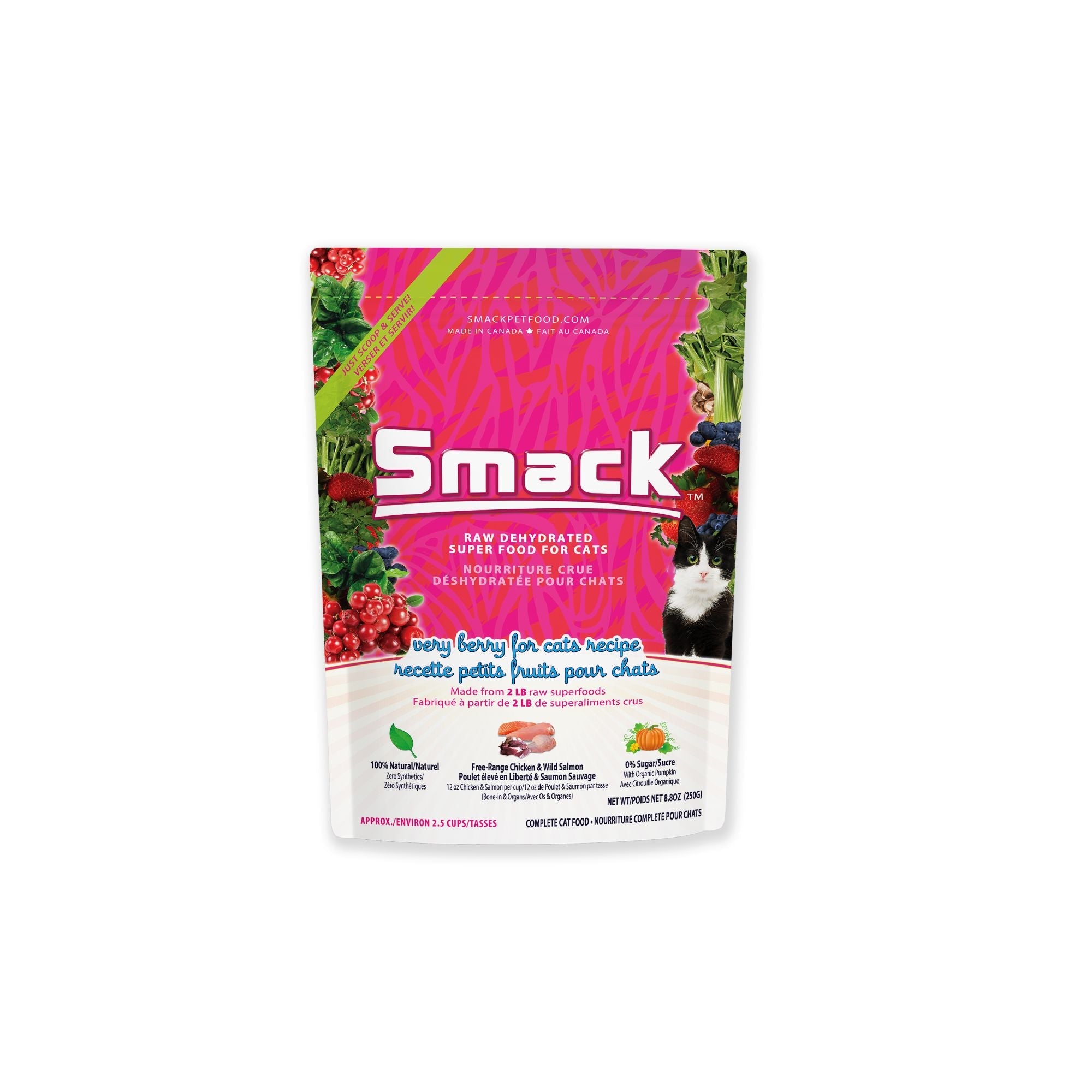Raw Dehydrated Very Berry Cat Food (8.8oz) | Smack