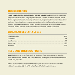 Chunks in Broth Chicken & Tuna Recipe for Cats (5.5oz) | Acana