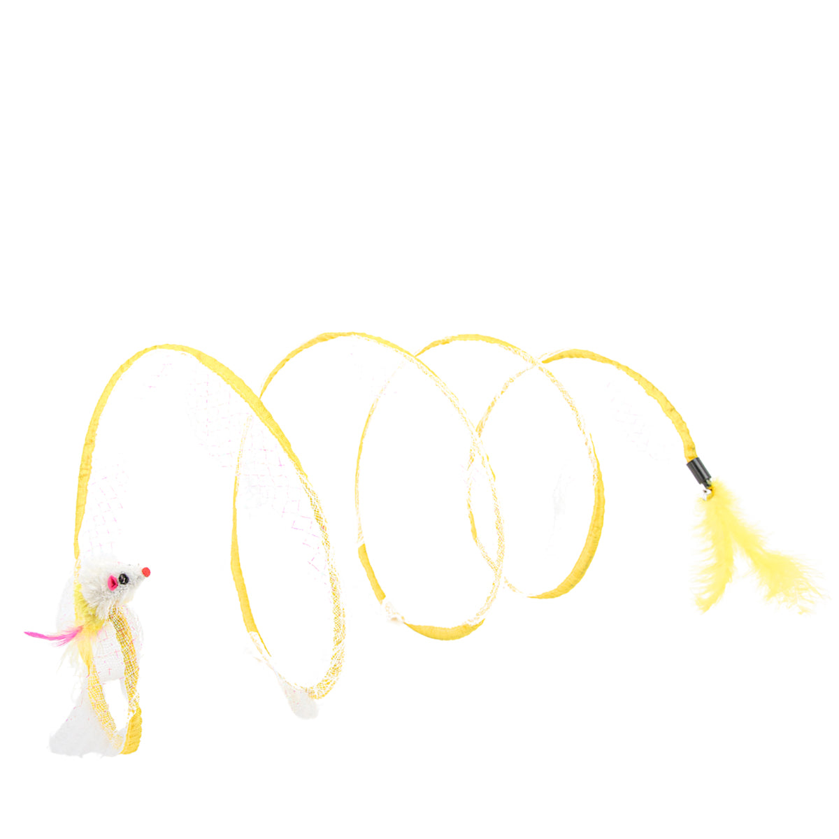 Spiral Cat Tunnel (Yellow) | Brookbrand Pets