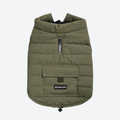 WarmShield Water-Resistant Jacket  (Olive) | Spark Paws