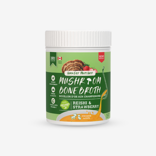 Reishi & Strawberry Mushroom Bone Broth (70g) | Charmy Pet