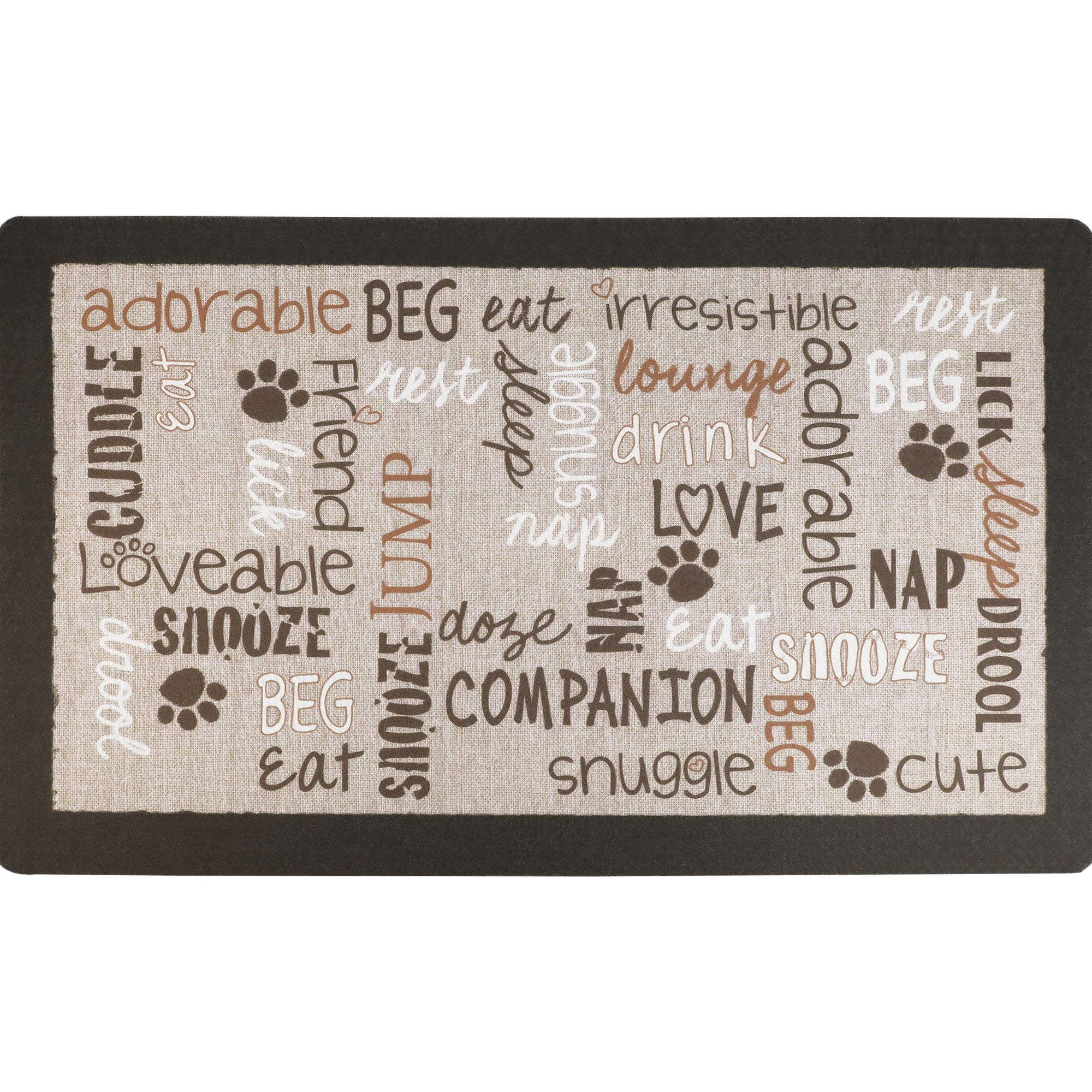 Pet Bowl Placemat (Linen Tan) | Drymate