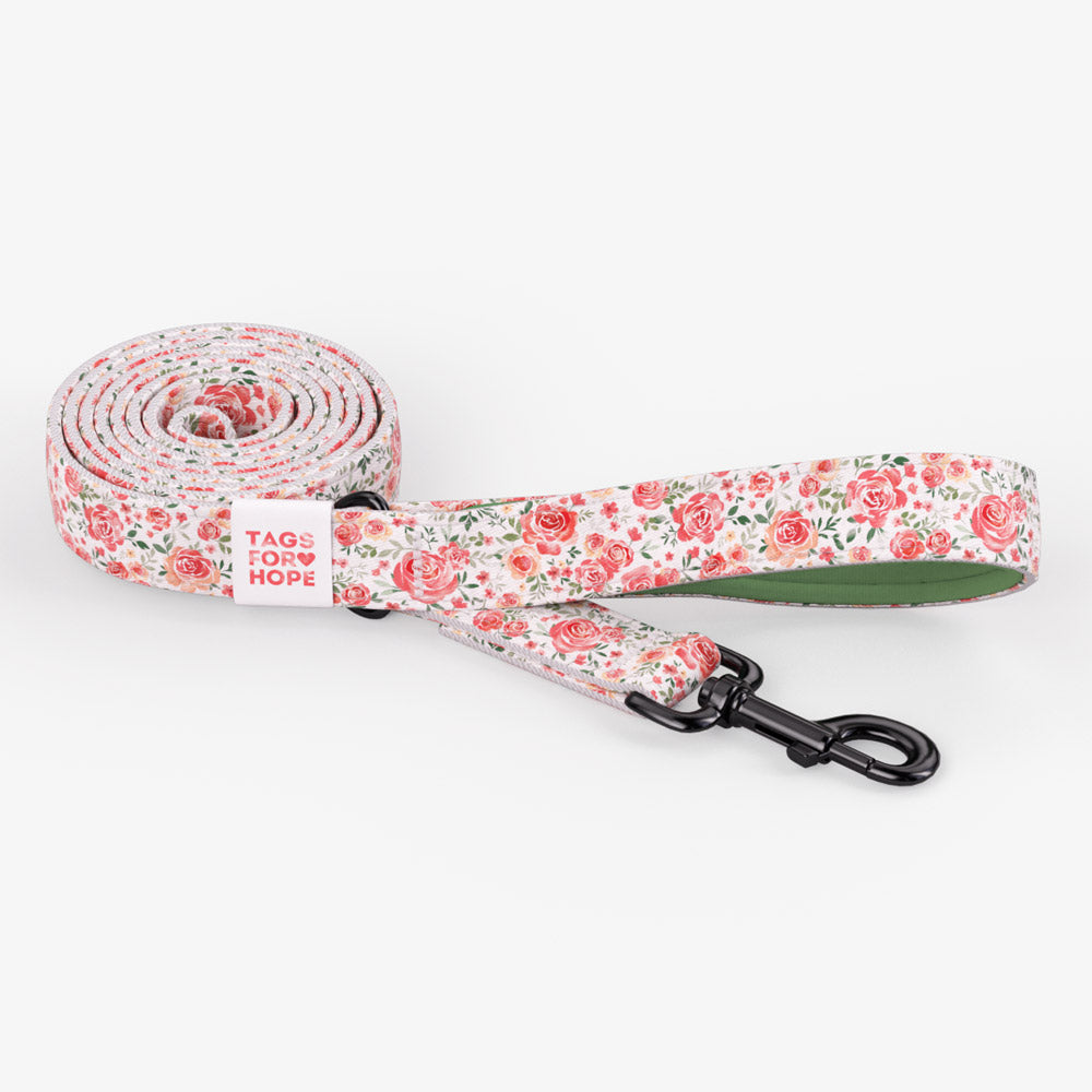 Rose Garden Leash (6' X 5/8") | Tags For Hope