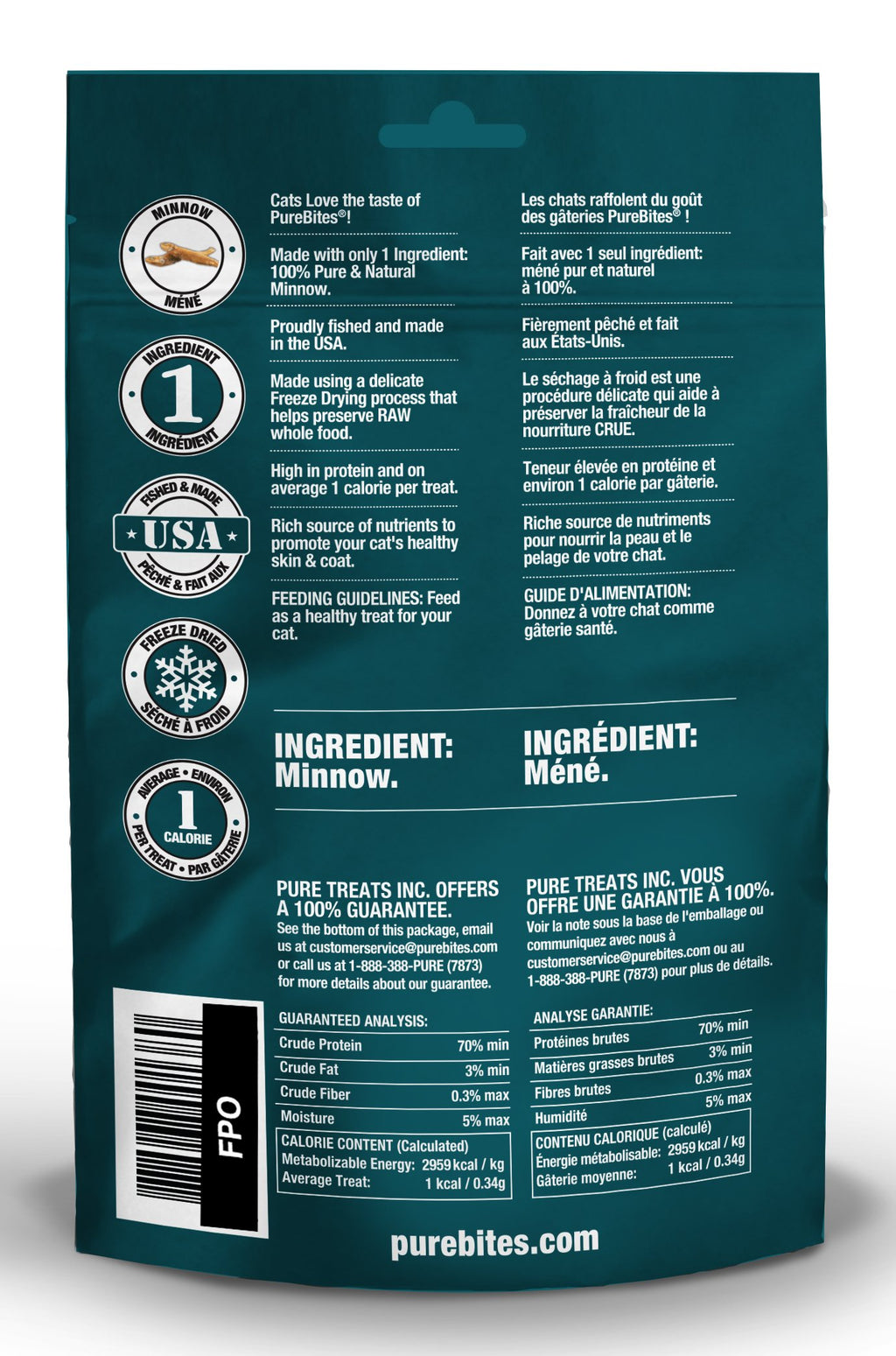 Minnow Freeze Dried Cat Treats | PureBites