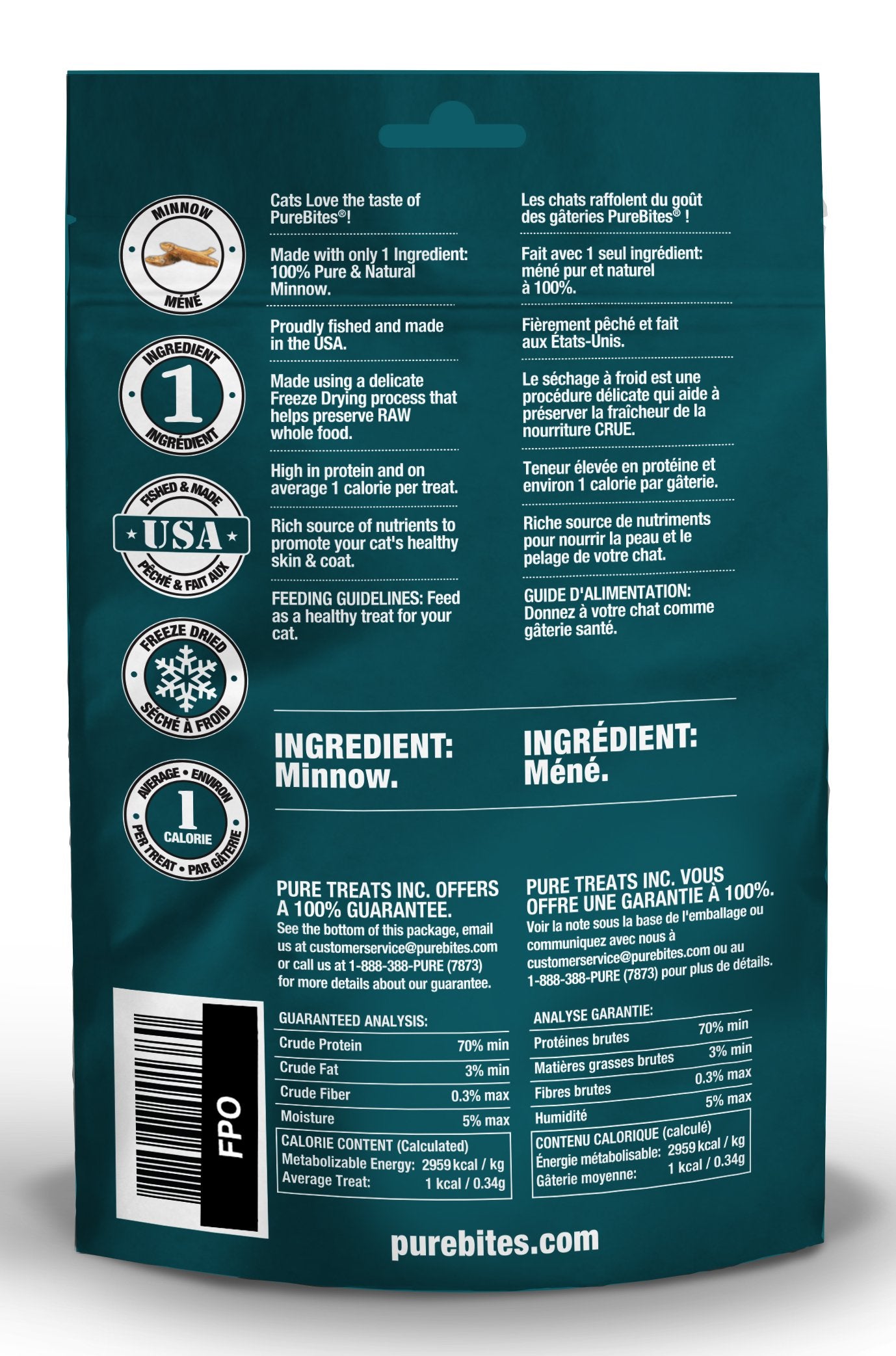 Minnow Freeze Dried Cat Treats | PureBites