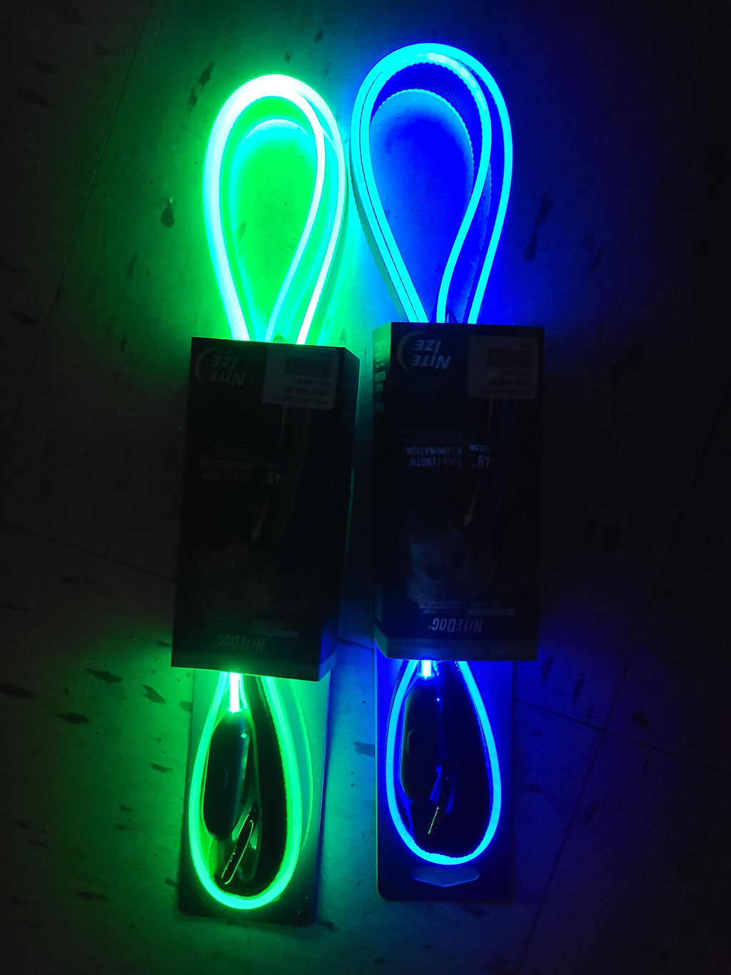 Rechargeable LED Light Up Leash (Blue) | Nite Ize
