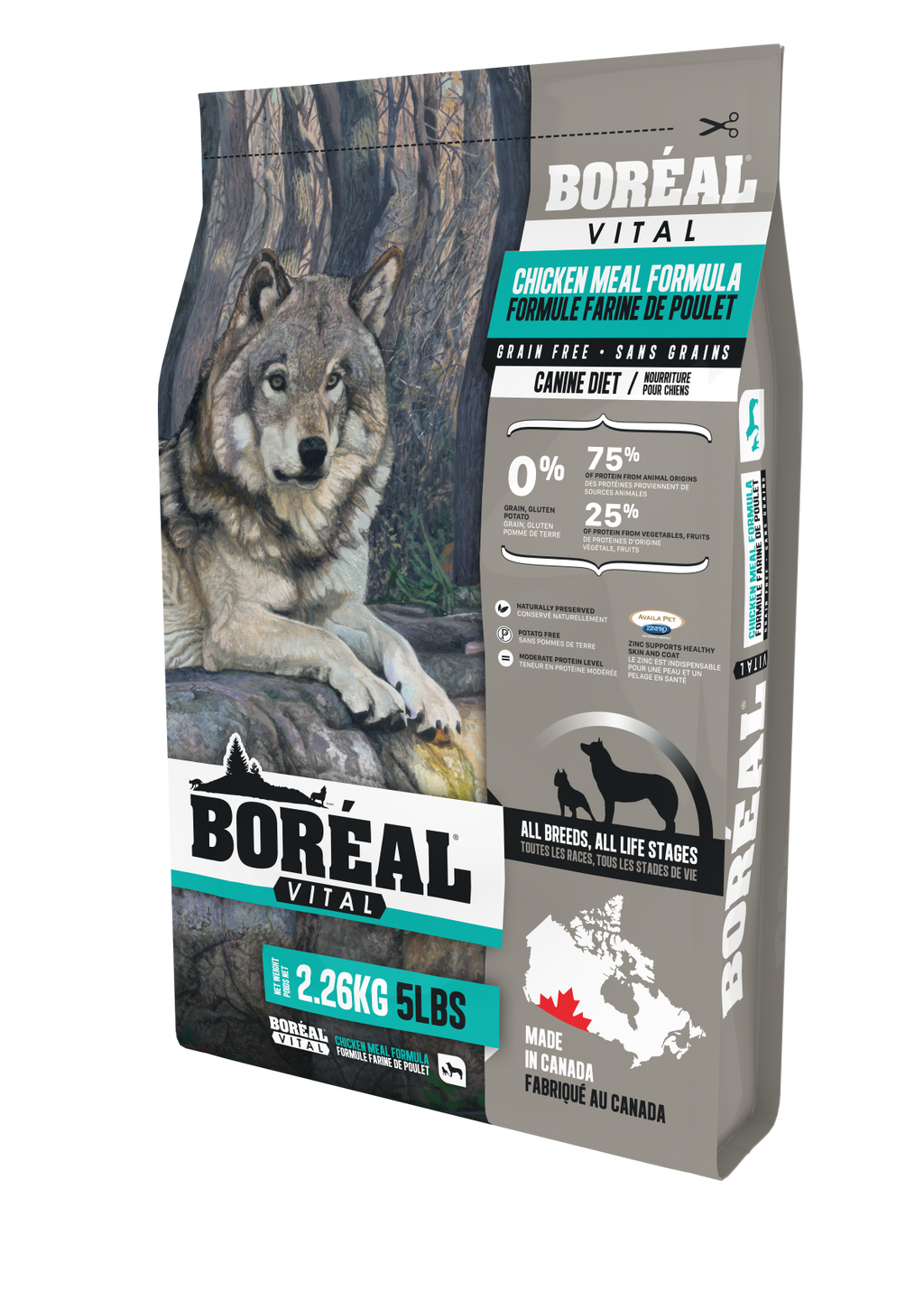 Vital All Breed Chicken Meal Formula For Dogs (Grain Free) | BORÉAL