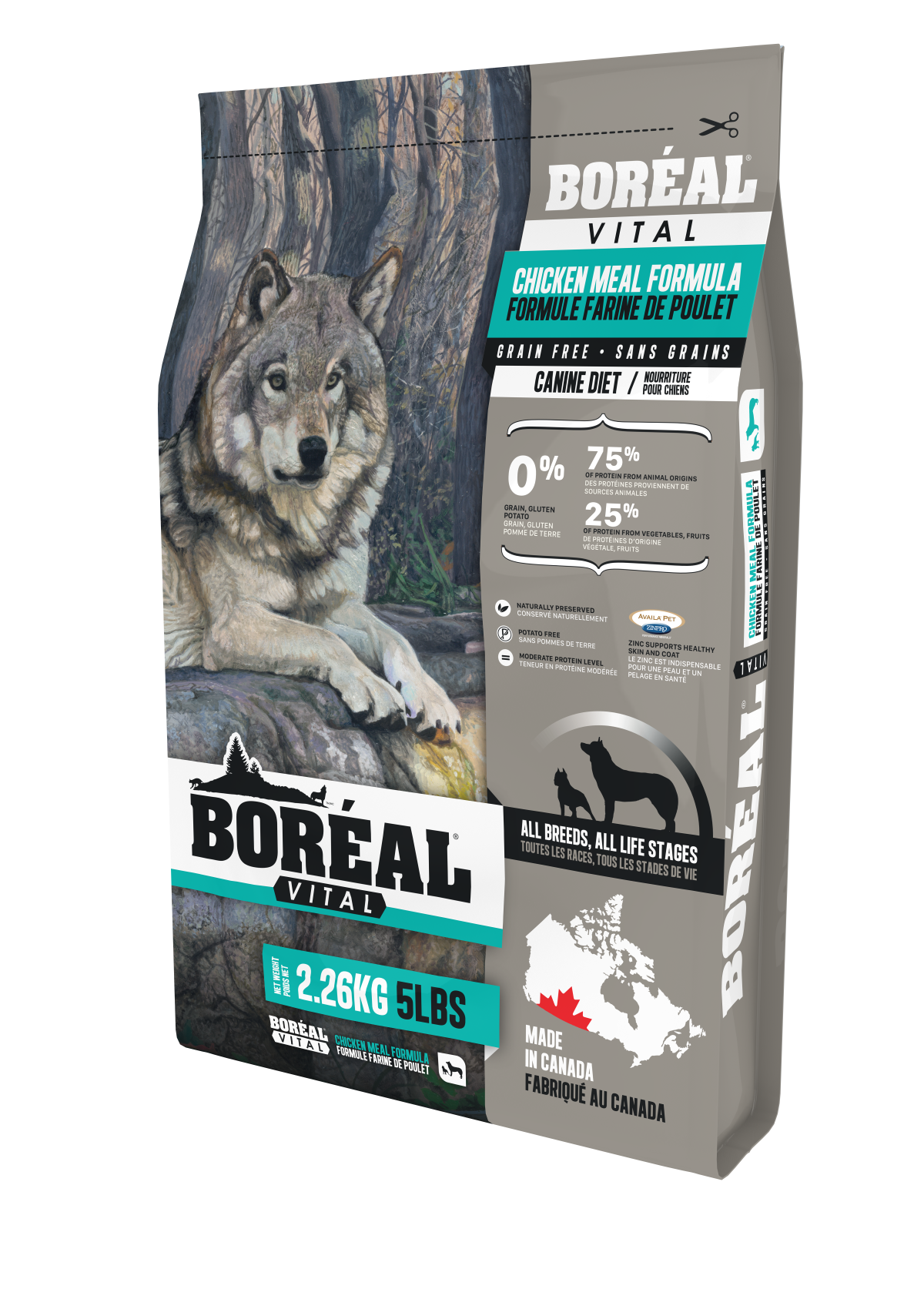 Vital All Breed Chicken Meal Formula For Dogs (Grain Free) | BORÉAL