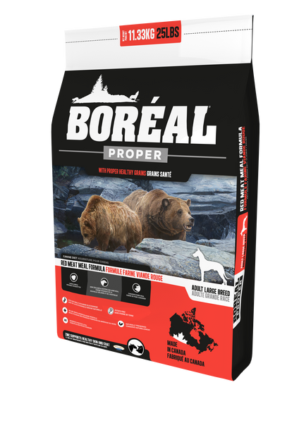Proper Large Breed Red Meat Meal Formula For Dogs (Low Carb Grains) | BORÉAL
