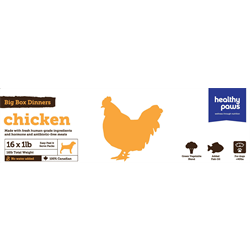Chicken & Veggies Raw Frozen Dinners For Dogs (16lb) | Healthy Paws