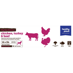 Chicken, Turkey, & Beef Raw Frozen Variety Pack For Dogs (16lb) | Healthy Paws