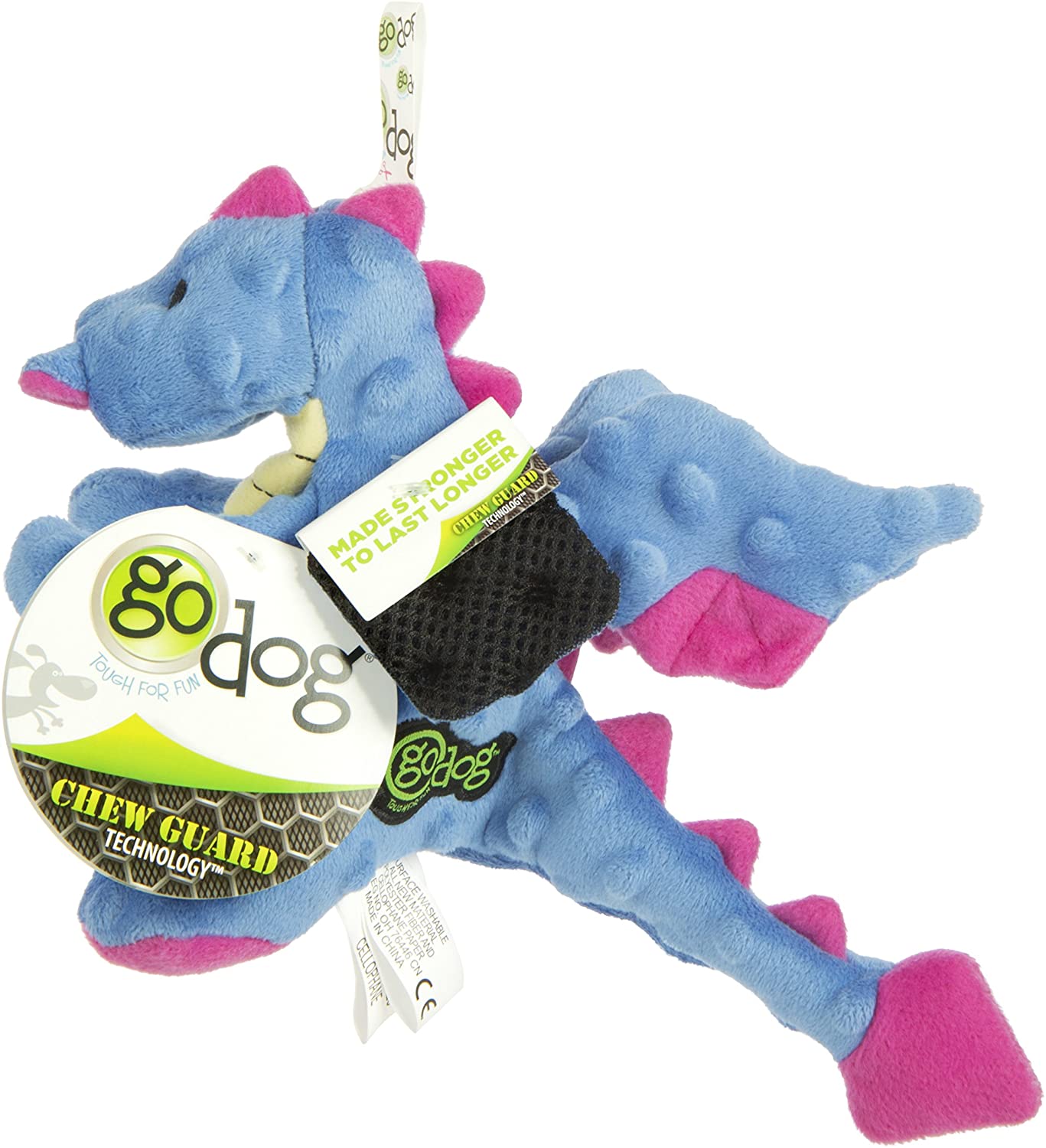Baby Dragon Dog Toy (Small, Periwinkle) | goDog