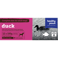Duck Raw Frozen Dinners For Dogs (1.2kg) | Healthy Paws