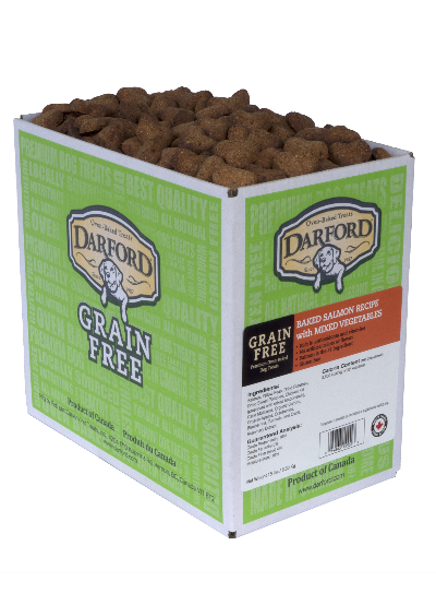Oven Baked Dog Treats With Salmon & Vegetables (1lb) | Darford