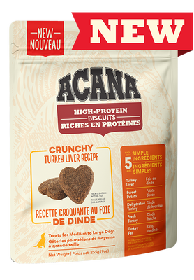 Crunchy Turkey Liver Biscuts (Small/Medium) | Acana