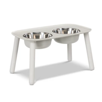 Raised Feeder (Light Grey) | Messy Pets