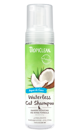 Dander Reducing Waterless Cat Shampoo | Tropiclean
