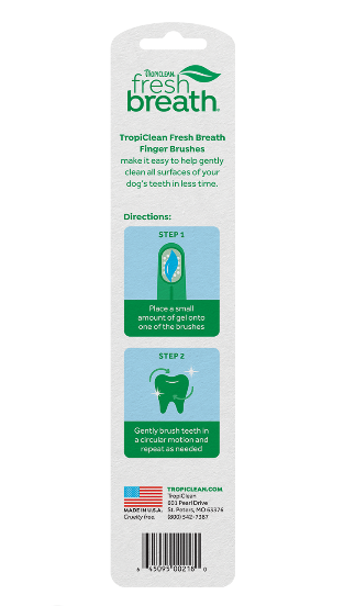 Fresh Breath Finger Brushes | Tropiclean