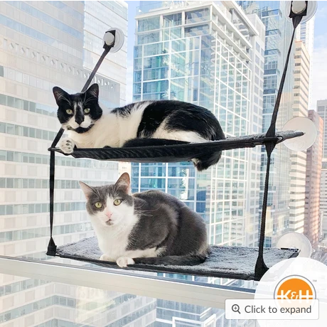 EZ Window Mount Kitty Sill (Double Stacked) | K&H Pet Products