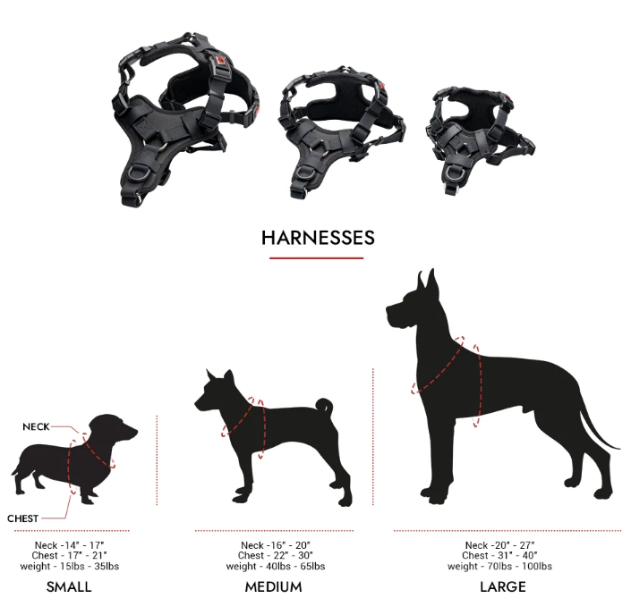 No-Pull Waterproof Comfort Harness (Black) | Smellydogz