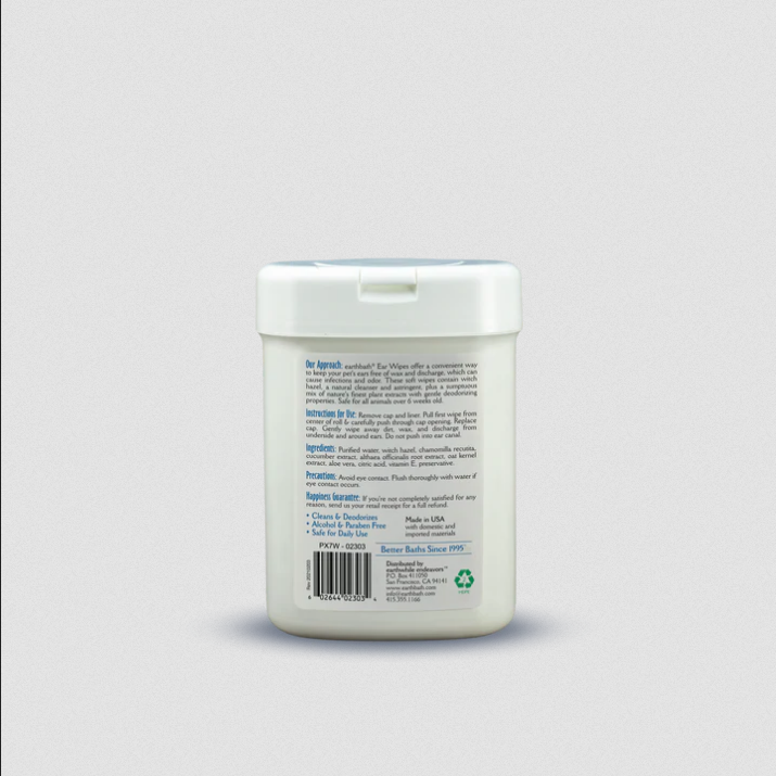 Ear Wipes (Dog & Cat) | Earthbath