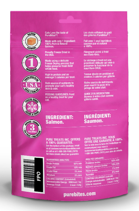 Salmon Freeze Dried Cat Treats (26g) | PureBites