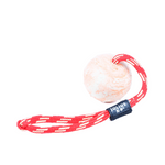 Natural Rubber Ball With Rope (Large) | Julius K9