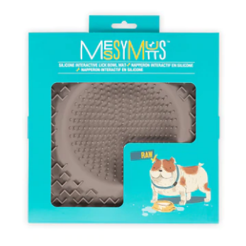 Therapeutic Lick Bowl Mat (Grey) | Messy Pets
